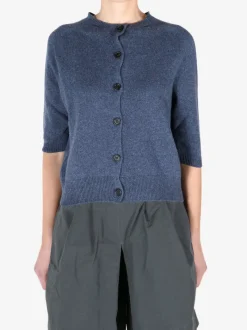 Knitwear>MARGARET HOWELL Cashmere Short Sleeve Cardigan