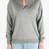 Knitwear>AURALEE Cashmere Silk Skipper Polo