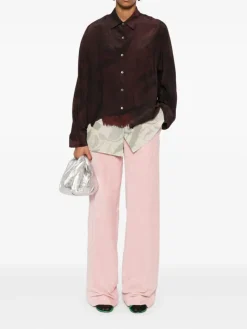 Shirts>DRIES VAN NOTEN Casio Print Shirt