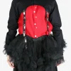 Shirts>COMME DES GARCONS NOIR Chain Decorated Strap Mini Blouse