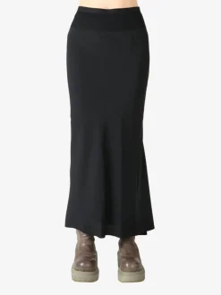 Skirts>RICK OWENS Charmeuse Calf Bias Skirt