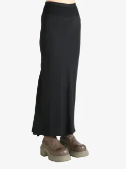 Skirts>RICK OWENS Charmeuse Calf Bias Skirt