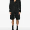 Shirts>RICK OWENS Charmeuse Larry Fogpocket Shirt