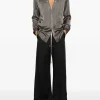 Shirts>RICK OWENS Charmeuse Larry Fogpocket Shirt