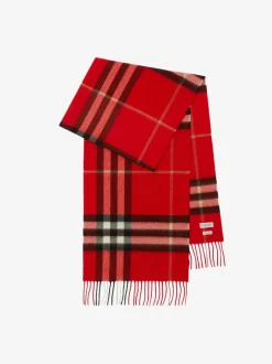 Scarves | Scarves>BURBERRY Check Cashmere Scarf