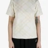 T-shirts>BURBERRY Check Pattern T-Shirt