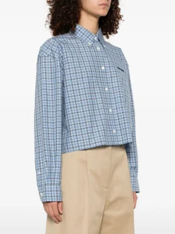 Shirts>MIU MIU Check Shirt