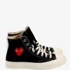 Sneakers | Sneakers>COMME DES GARCONS PLAY X CONVERSE Chuck Taylor 70 Small Red Heart High Top Sneakers