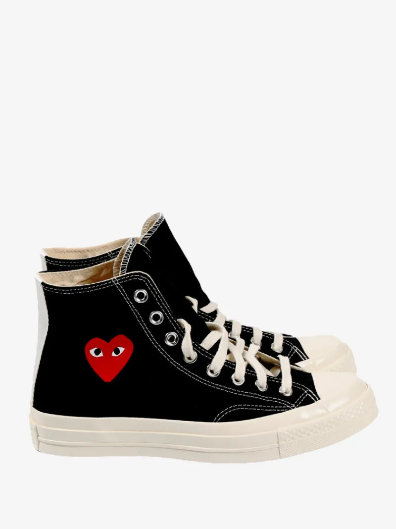 Sneakers | Sneakers>COMME DES GARCONS PLAY X CONVERSE Chuck Taylor 70 Small Red Heart High Top Sneakers