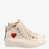 Sneakers | Sneakers>COMME DES GARCONS PLAY X CONVERSE Chuck Taylor 70 Small Red Heart High Top Sneakers
