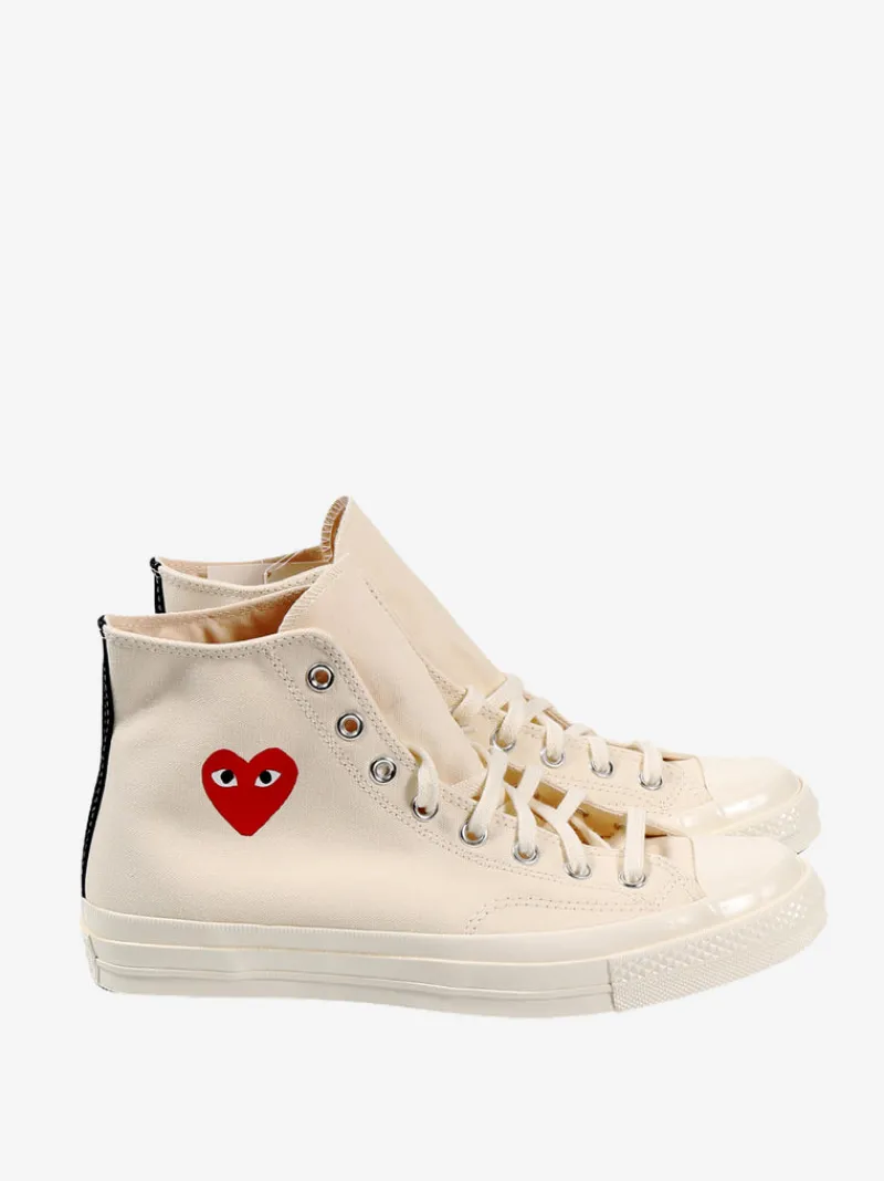Sneakers | Sneakers>COMME DES GARCONS PLAY X CONVERSE Chuck Taylor 70 Small Red Heart High Top Sneakers