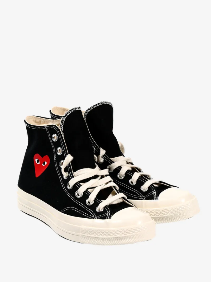 Sneakers | Sneakers>COMME DES GARCONS PLAY X CONVERSE Chuck Taylor 70 Small Red Heart High Top Sneakers