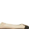 Flats>TORY BURCH Claire Cap-Toe Ballet Shoes