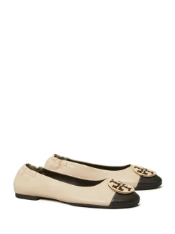 Flats>TORY BURCH Claire Cap-Toe Ballet Shoes
