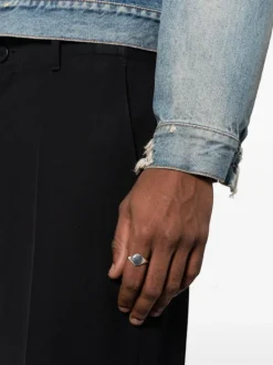 Jewelry | Jewelry>WERKSTATT MUNCHEN Classic Hammered Signet Ring