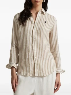 Shirts>POLO RALPH LAUREN Classic Long Sleeve Button Front Shirt