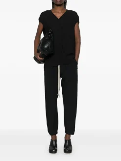 Pants>RICK OWENS Cocoon Crepe Track Pants