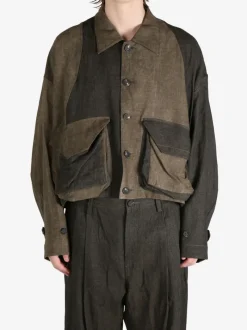 Jackets & Coats>ZIGGY CHEN Collaged Workers Jacket