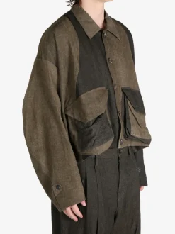Jackets & Coats>ZIGGY CHEN Collaged Workers Jacket