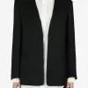 Jackets & Coats>ATELIER NEW YORK Collarless Blazer
