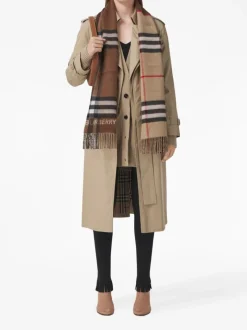 Scarves | Scarves>BURBERRY Contrast Cashmere Scarf