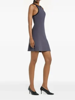 Dresses>COURRÈGES Contrast Scuba Mini Dress