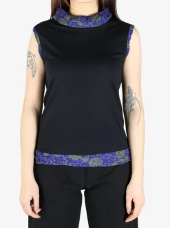 Tops>DRIES VAN NOTEN Contrast Top