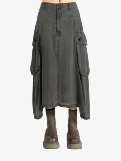 Skirts>Y'S Cotton Cargo Skirt