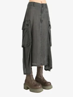 Skirts>Y'S Cotton Cargo Skirt