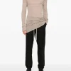 Pants>RICK OWENS Cotton Drawstring Slim Long Pants