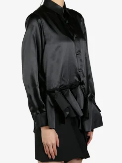 Shirts>COMME DES GARCONS COMME DES GARCONS Cotton Frill Hem Blouse