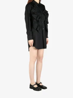Shirts>COMME DES GARCONS COMME DES GARCONS Cotton Front Frill Blouse