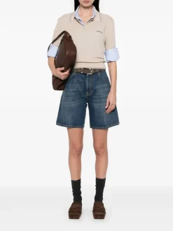 Shirts>MIU MIU Cotton Knit Polo Shirt