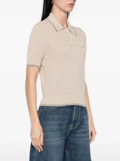 Shirts>MIU MIU Cotton Knit Polo Shirt