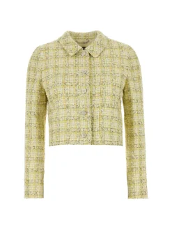 Jackets & Coats>VERSACE Cotton Mix Fancy Tweed Informal Jacket