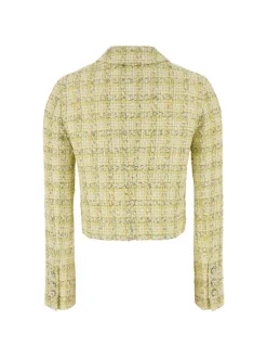 Jackets & Coats>VERSACE Cotton Mix Fancy Tweed Informal Jacket