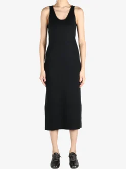 Dresses>AURALEE Cotton Silk Stretch Double Face Knit Dress