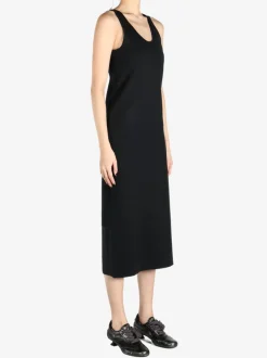Dresses>AURALEE Cotton Silk Stretch Double Face Knit Dress