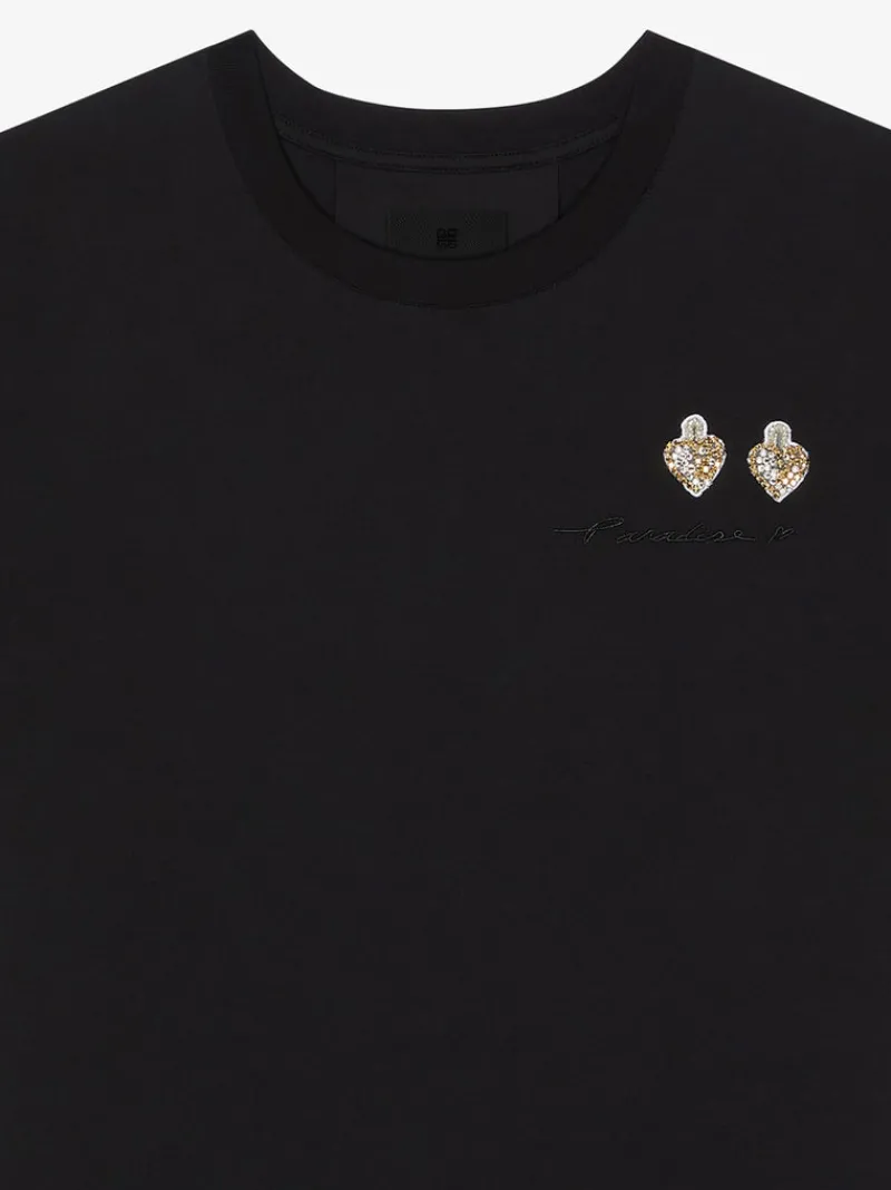 T-shirts>GIVENCHY Cotton T-shirt w/ Patches