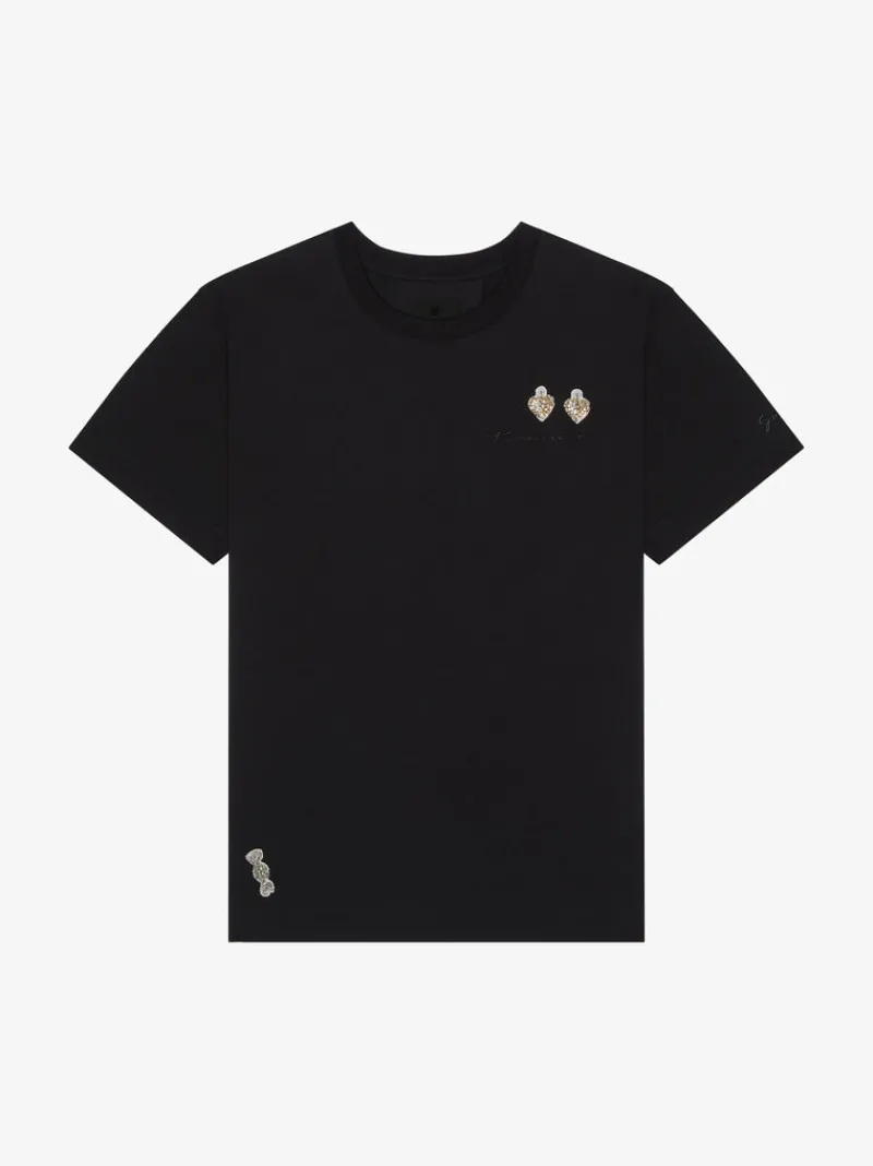 T-shirts>GIVENCHY Cotton T-shirt w/ Patches