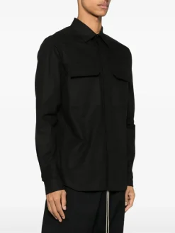 Shirts>RICK OWENS Cotton Work Shirt