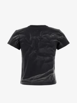 T-shirts>ALEXANDER WANG Crease Wash Shrunken Jersey Tee