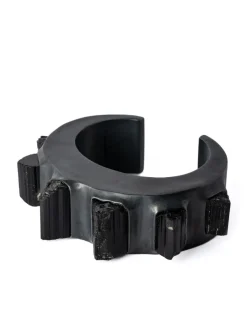 Jewelry | Jewelry>PARTS OF FOUR Crescent Bracelet (Terrestrial Surfaced, Schorl, 30mm, KAS+KA+SCHR)