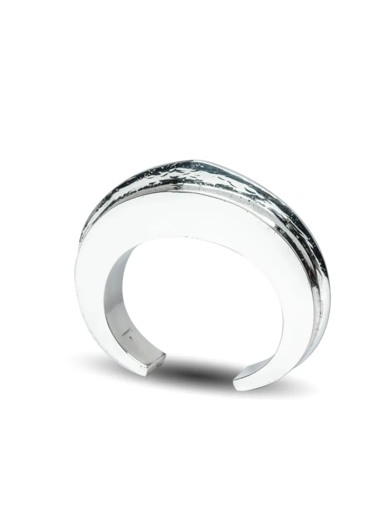 Jewelry | Jewelry>PARTS OF FOUR Crescent Folded Bracelet (Distortion Blade, 1 fold, 15mm, YS)
