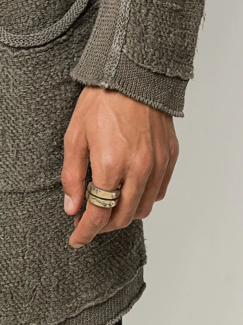 Jewelry | Jewelry>PARTS OF FOUR Crevice Ring v2 (Fuse, Narrow, DA18K)