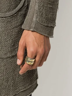Jewelry | Jewelry>PARTS OF FOUR Crevice Ring v2 (Fuse, Wide, DA18K)