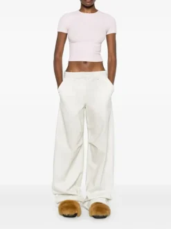 T-shirts>alexanderwang.t Crew Neck Short Sleeve Baby Tee