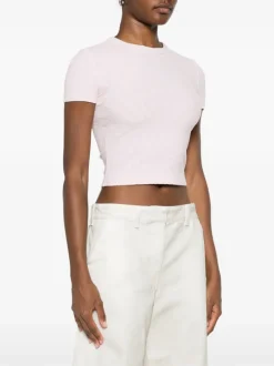T-shirts>alexanderwang.t Crew Neck Short Sleeve Baby Tee