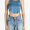 Tops>RICK OWENS DRKSHDW Cropped Basic Tank Top