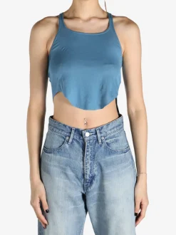 Tops>RICK OWENS DRKSHDW Cropped Basic Tank Top